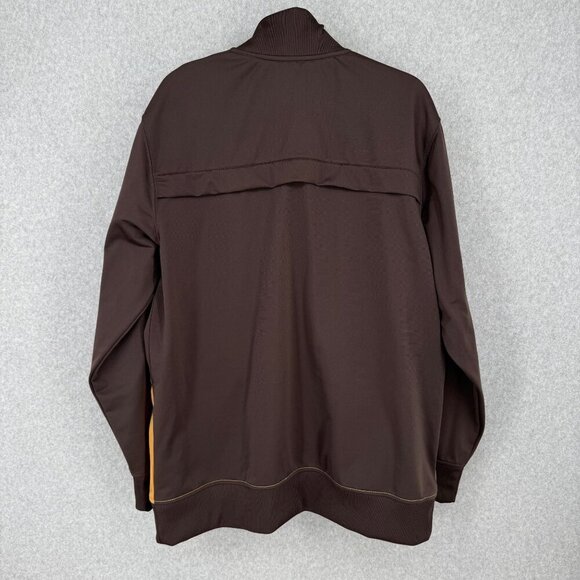 Timberland Mens VTG Y2K Full Zip Track Jacket Size M Brown Relaxed Fit Skate NEW - Picture 2 of 13